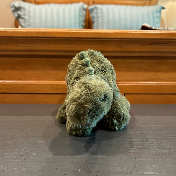 The Manhattan Toy Company Green Stegosaurus Dinosaur Plush Stuffed Animal Toy - Picture 5 of 13